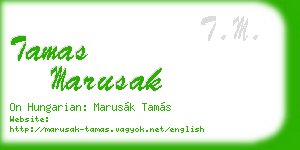 tamas marusak business card